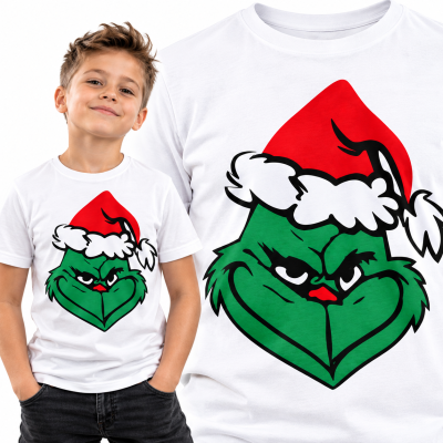 KOSZULKA DZIECIĘCA ŚWIĄTECZNA GRINCH